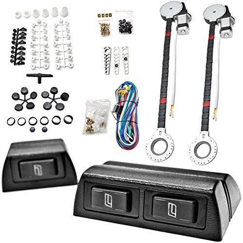 Biltek Full Complete Car Truck 2 Window Automatic Power Kit With 3 Switches Kit