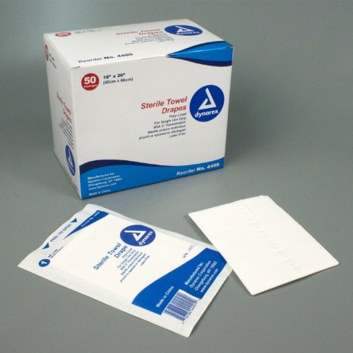 Disposable Towel Drape - Sterile - Fenestrated - Box of 50