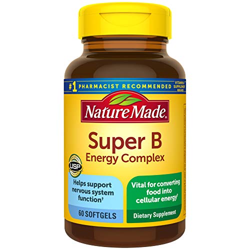 Nature Made Super B Energy Complex Softgels, 60 Count for Metabolic Health† (Packaging May Vary)