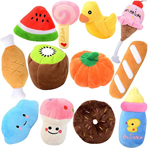 Legendog Dog Squeaky Toys, 12Pack Dog Toys Squeaky Small Dog Toys Squeaky Puppy Chew Toys Plush Dog Toy for Small Dogs with Squeakers for Small/Medium Dogs