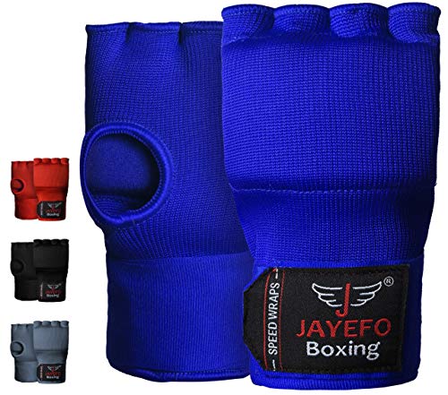 Jayefo Boxing MMA Speed Wraps (Blue, S/M)