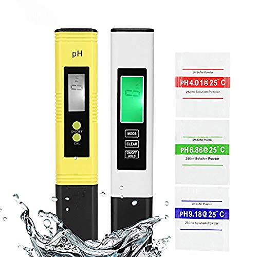 PH Meter and TDS Meter Combo, PH Tester Digital, PPM Digital Water Tester, 0.05ph High Accuracy Pen Type pH Meter, Readout Accuracy 3-in-1 TDS EC Temperature Meter