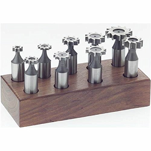 9 Pc Woodruff Key Cutter Bit Keyseat Keyset for Milling Machine Tool Tooling