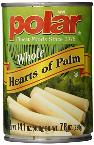MW Polar Canned Vegetables, Hearts of Palm, 14 Ounce (Pack of 12)