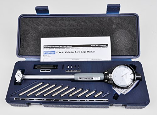 Fowler Full Warranty 52-646-300-0, 6' Cylinder Dial Bore Gage with Carbide anvils