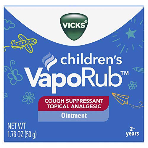 Vicks VapoRub Children's Chest Rub Ointment, 1.76 oz - Relief from Cough, Cold, Aches, and Pains, with Original Medicated Vicks Vapors