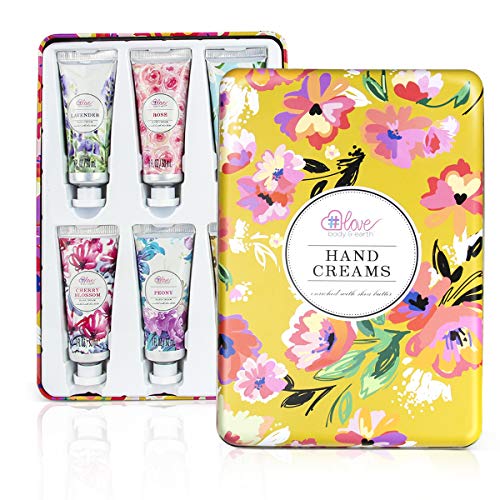 Hand Lotion Set - Pack of 6 Hand Cream Enriched with Shea Butter and Glycerin to Nourish and Deeply moisturize Rough Hands, 6 x 1.0 oz/30ml Travel Size Hand Lotion, Best Women Gifts