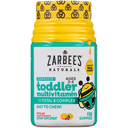 Zarbee's Naturals Complete Toddler Multivitamin, Natural Fruit Flavors, 110 Gummies