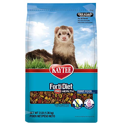 Kaytee Forti Diet Pro Health Small Animal Food For Ferrets, 3-Pound