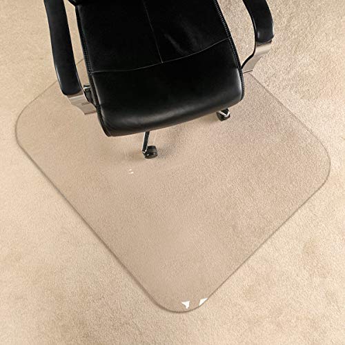 [UpgradedVersion] Crystal Clear 1/5' Thick 47' x 40' Heavy Duty Hard Chair Mat, Can be Used on Carpet or Hard Floor