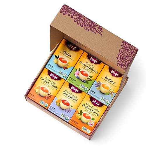 Yogi Tea - Yogi Favorites Variety Pack in Gift Box Packaging (6 Pack) - Includes 6 of the Most Popular Yogi Teas - 96 Tea Bags