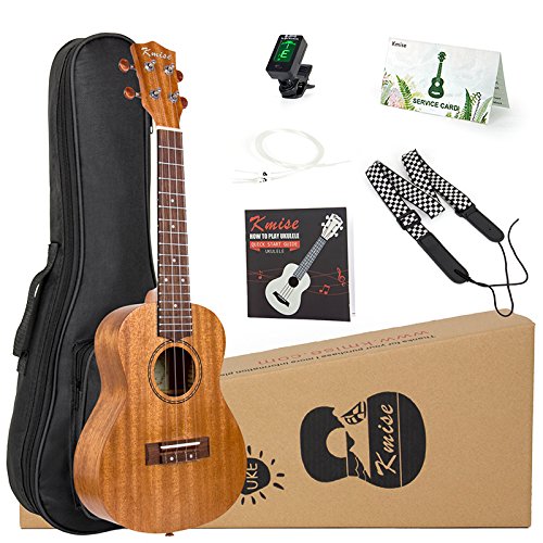 Tenor Ukulele Mahogany 26 inch Ukelele Uke for Beginner with Instruction Booklet Strap Tuner Picks String and Gig Bag