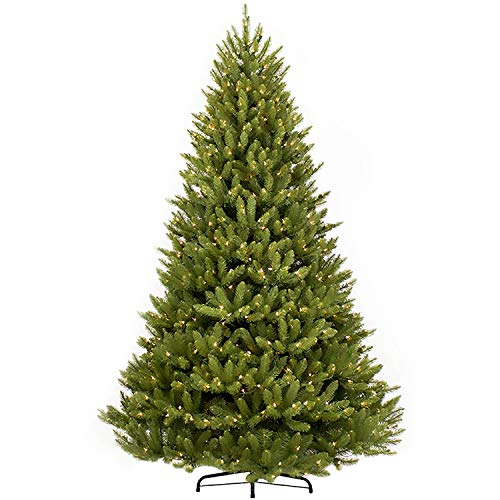 Puleo International 6.5 Foot Pre-Lit Fraser Fir Artificial Christmas Tree with 500 UL-Listed Clear Lights, Green