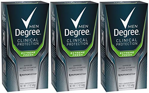 Degree Men Clinical & Antiperspirant & Deodorant, Extreme Fresh 1.7 Oz (Pack of 3), Original Version