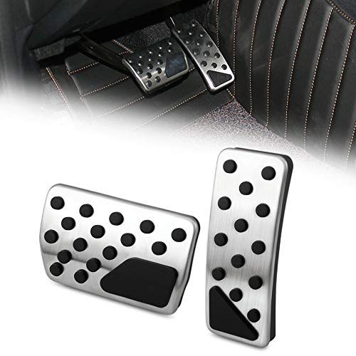 AndyGo Gas Brake Pedal Cover Set Fit for Jeep Grand Cherokee Dodge Durango 2011 2012 2013 2014 2015 2016 2017 2018 Accessories