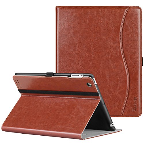 ZtotopCase for iPad 2/3/4 Case - Premium PU Leather Business Slim Folding Stand Folio Cover with Auto Wake/Sleep for iPad 4th Generation with Retina Display, iPad 3, iPad 2,Brown