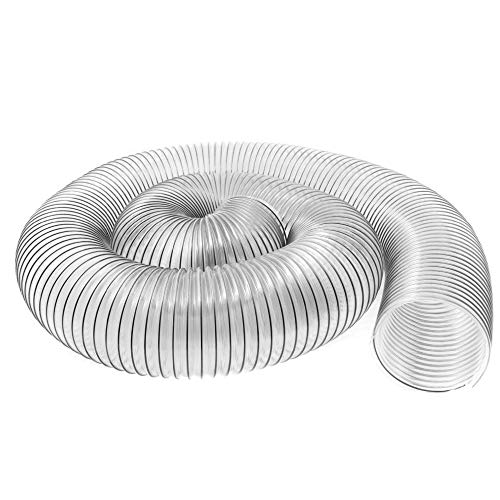 6' x 10' (6 inch diameter by 10 feet long) Ultra-Flex Clear Vue Heavy Duty PVC Dust, Debris and Fume Collection Hose - MADE IN USA!
