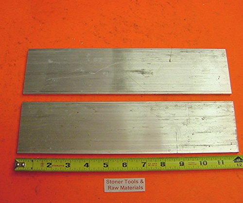 2 Pieces 1/8' X 3' ALUMINUM 6061 FLAT BAR 12' long T6511 New Mill Stock .125'x 3