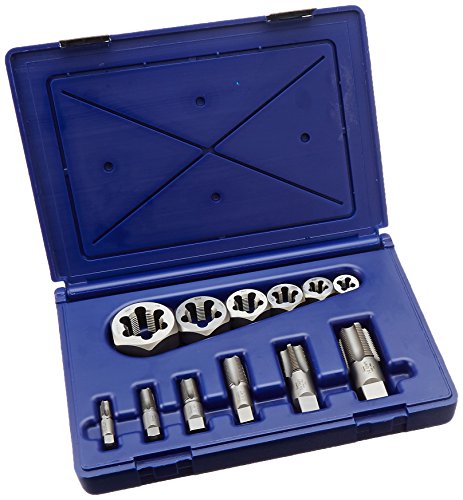IRWIN Tap And Die Set, Tap and Hex Rethreading, 12-Piece (1920)