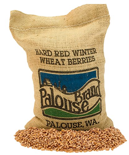 Hard Red Winter Wheat Berries • Non-GMO Project Verified • 5 LBS • 100% Non-Irradiated • Certified Kosher Parve • USA Grown • Field Traced • Burlap Bag