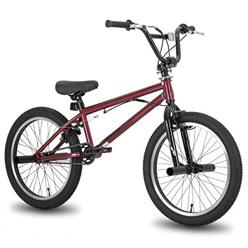 Hiland 20 Inch Kids Bike BMX Bicycles Freestyle for Boys Teenagers Red