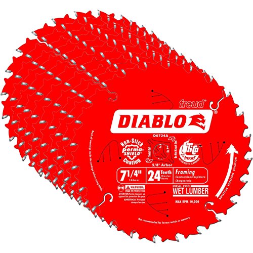 Diablo D0724A 7-1/4' 24T Diablo Circular Saw Framing Blade