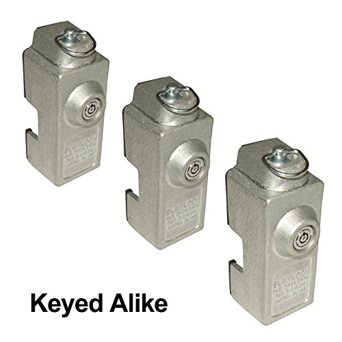 Blaylock DL-80 Cargo Trailer Door Lock - 3-Pack of Keyed Alike Locks