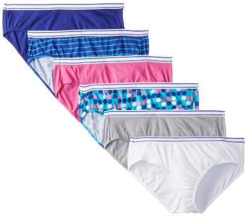 Hanes Women's Cotton Sporty Hipsters with Cool Comfort 6 Pack,Assortment,5
