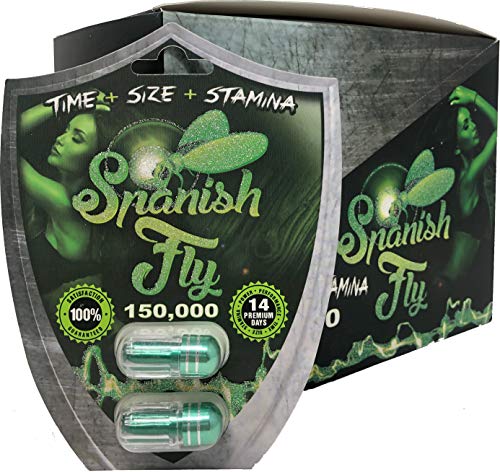 Spanish Fly 150,000 (6 Pills) - Men's Enhancement Pills (Time+Size+Stamina) Made in U.S.A.