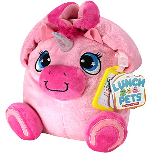 Lunch Pets Insulated Kids Lunch Box – As Seen on TV Plush Animal and Lunch Box Combination - Yumicorn