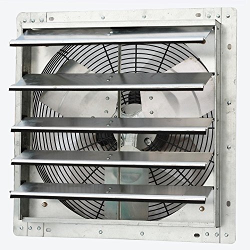 iLiving - 18' Wall Mounted Exhaust Fan - Automatic Shutter - Variable Speed - Vent Fan For Home Attic, Shed, or Garage Ventilation, 1736 CFM, 2600 SQF Coverage Area