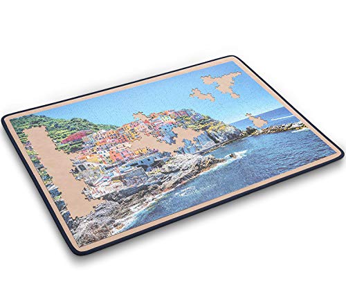 Jigsaw Puzzle Board Portable Puzzle Mat, Puzzle Organizer and Storage, Fits 1000 Piece Puzzles, Non-Slip Felt Surface, Lightweight, 23' x 32'