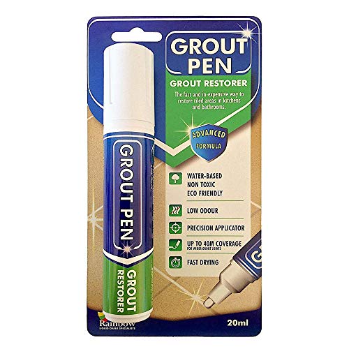 Grout Pen Large White - Ideal to Restore the Look of Tile Grout Lines