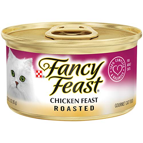 Purina Fancy Feast Wet Cat Food, Roasted Chicken Feast - (24) 3 oz. Cans