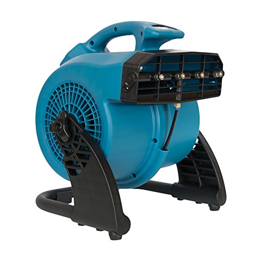 XPOWER FM-48 1/8 HP, 600 CFM, 3 Speed Portable Outdoor Cooling Misting Fan- Blue
