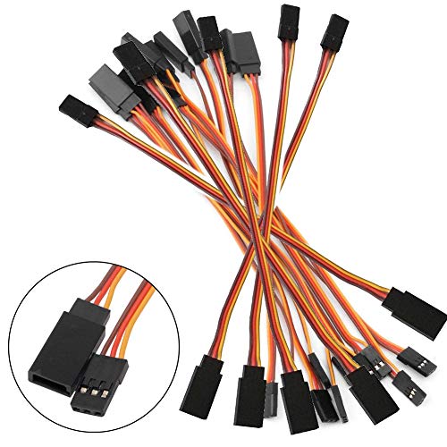 15PCS ShareGoo 150mm Male to Female JR Plug RC Remote Control Servo Extension Lead Wire Cable