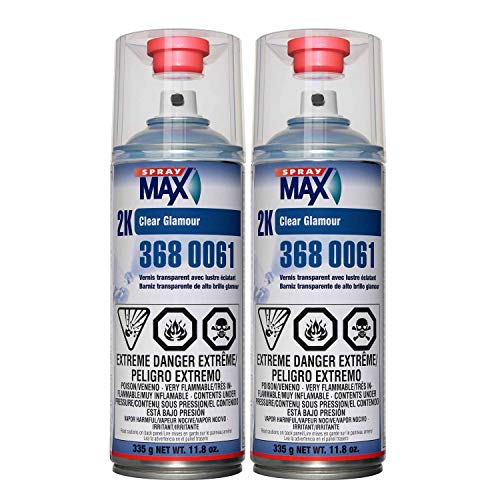 USC Spray Max 2k High Gloss Clearcoat Aerosol (2 PACK)