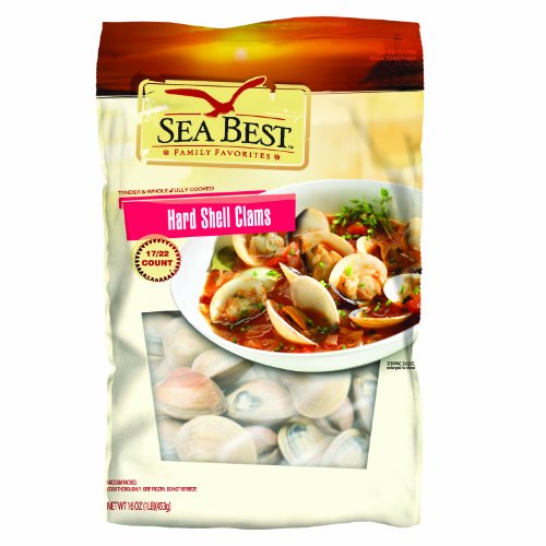 Sea Best All Natural Hard Shell Clams, 16 Ounce (Pack of 10)