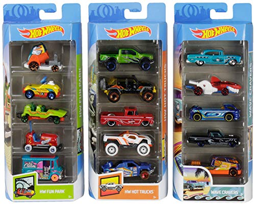 Hot Wheels Variety Cars 5-Pack 1:64 Scale Die-Cast Cars Collectors [Amazon Exclusive]