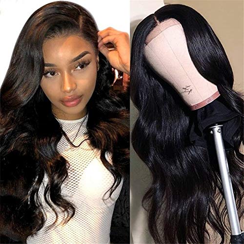 MDL Brazilian Virgin Hair 30inch 4x4 Lace Closure Human Hair Wigs Body Wave Pre Plucked Unprocessed Remy Human Hair lace front wigs with Baby Hair Natural Color