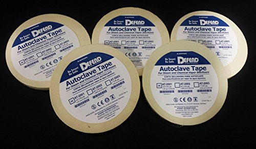 5 Rolls of Autoclave Tape 1/2' 60YD Per Roll (300yd total)