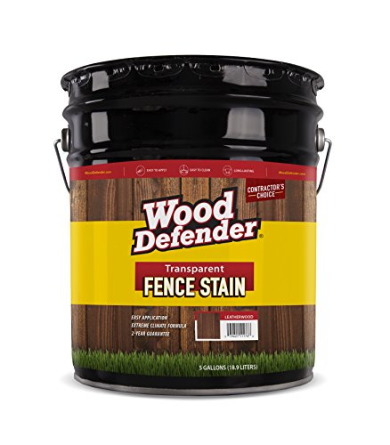 Wood Defender - Transparent Fence Stain- Leatherwood- 5 Gallon