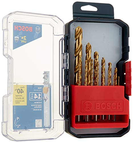 Bosch TI14 Titanium Metal Drill Bit Set (14 Piece)