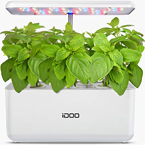 Hydroponics Growing System, Indoor Garden Starter Kit with LED Grow Light, Smart Garden Planter for Home Kitchen, Automatic Timer Germination Kit, Height Adjustable (7 Pods)
