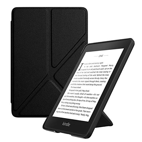MoKo Case Replacement with Kindle Paperwhite (10th Generation, 2018 Releases), Standing Origami Slim Shell Cover with Auto Wake/Sleep for Amazon Kindle Paperwhite 2018 E-Reader - Black
