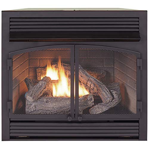 Duluth Forge Dual Fuel Ventless Insert-32,000 BTU, T-Stat Control Fireplace Insert