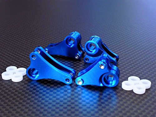 GPM Traxxas 1/16 Mini E-Revo, Mini Slash Upgrade Parts Aluminum Front+Rear Rocker Arm - 4Pcs Set Blue