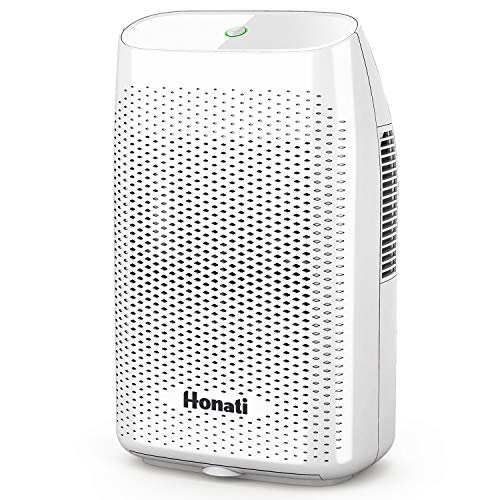 Honati Home Dehumidifier, 2000ml Ultra Quiet Small Portable Dehumidifiers with Auto Shut Off for Basement, Bedroom, Bathroom, Baby Room, RV and Office (Up To 269 Sq.Ft)