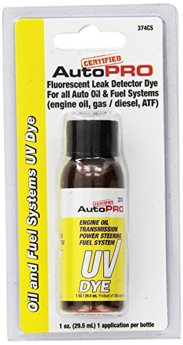 InterDynamics Certified AC Pro Oil and Fuel System UV Dye Leak Detection for Cars & Trucks & More, 1 Oz, 374CS, Universal