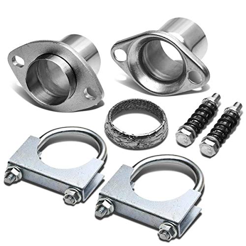 2.25 inches Header/Exhaust Pipe Collector w/Donut Flange and Clamp Repair Kit